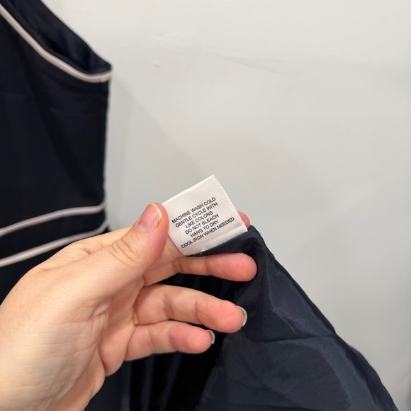 ModCloth Roving Reporter Navy Dress Piping Detail Pockets Size 4X - Picture 6 of 7